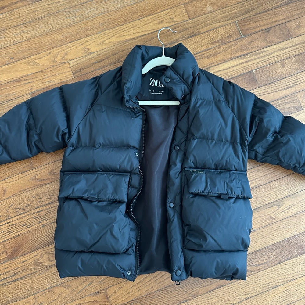 Zara Kids Midnight Puffer Coat